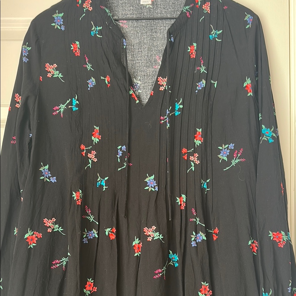 Old Navy Black and Floral Dress - Picture 3 of 3